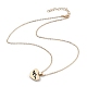 Golden Plated Heart with Constellation/Zodiac Sign Alloy Enamel Pendant Necklaces(NJEW-H214-A08-G)-4