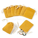 20Pcs Rectangle Velvet Pouches, Candy Gift Bags Christmas Party Wedding Favors Bags, Goldenrod, 9x7cm(TP-TA0001-05B)