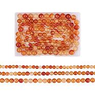 Yilisi 3 Strands 3 Sizes Natural Carnelian Beads Strands, Round, 1strand/size(G-YS0001-08)