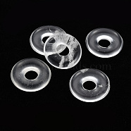 Watermelon Stone Glass Pendants, Donut/Pi Disc, 18x4.5~5.5mm, Hole: 5.5mm(G-T122-66P)