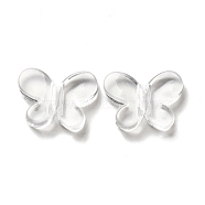 Transparent Acrylic Beads, Butterfly, Clear, 13x18x4mm, Hole: 2mm, about 940pcs/500g(OACR-L013-009)