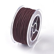 Elastic Cord, Coconut Brown, 0.6mm, about 38.27 yards(35m)/roll, 1roll/box(EW-WH0002-C01)