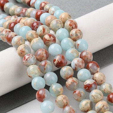 Synthetic Imperial Jasper Dyed Beads Strands(X-G-D077-A01-01I)-2