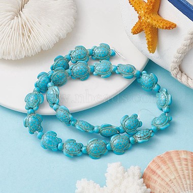 Synthetic Turquoise Beads Strands(G-YW0001-50A)-2