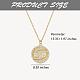 925 Sterling Silver 12 Constellation Necklace Gold Horoscope Zodiac Sign Necklace Round Astrology Pendant Necklace with Zircons Birthday Jewelry Gift for Women Men(JN1089F)-2