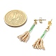 MIYUKI Delica Beaded Broom Dangle Stud Earrings(EJEW-MZ00095)-2