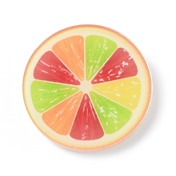Fridge Magnets Acrylic Decorations, Fruits, Colorful, 37.7x4mm