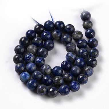 Natural Lapis Lazuli Beads Strands(G-A163-07-8mm)-3