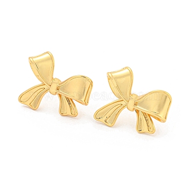 Bowknot Brass Stud Earrings