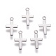 316 Surgical Stainless Steel Tiny Cross Charms(STAS-E470-02P)-2