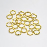 Brass Open Jump Rings, Golden, 23 Gauge, 3x0.6mm, Inner Diameter: 1.2mm, about 22727pcs/500g(KK-E647-17G-3mm)