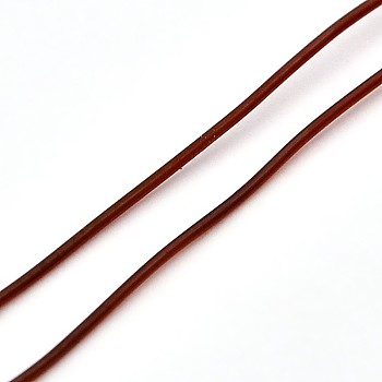 Korean Elastic Crystal Thread, Stretch Bracelet String, Round Beading Cord, Sienna, 1.2mm, about 21.87 yards(20m)/roll