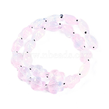 Transparent Glass Enamel Beads Strands(GLAA-B021-06F)-2