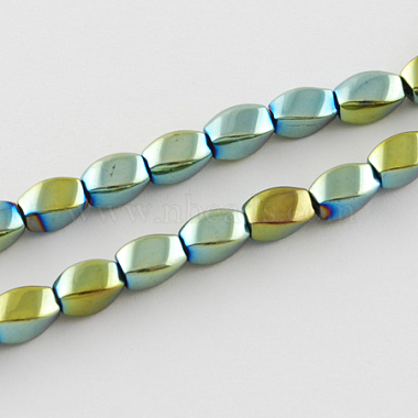 Chapelets de perles en hématite synthétique sans magnétiques(G-Q874-12x6mm-7)-3