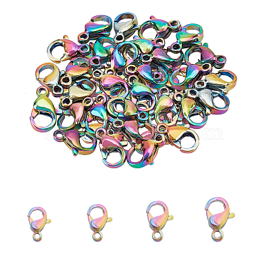 Rainbow Color Others 304 Stainless Steel Lobster Claw Clasps