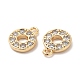 Plating Brass Micro Pave Cubic Zirconia Pendant(KK-B074-56G)-2