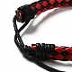 PU Imitation Leather Braided Cord Bracelets for Women(BJEW-M290-01F)-3