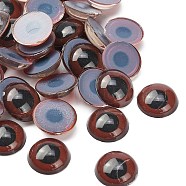 Eyes Cabochons DIY Scrapbooking Crafts Toy Accessories, Coconut Brown, 14x3.5mm(KY-S165-14mm-01)