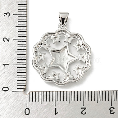 Placage de crémaillère en laiton micro pavé pendentifs en zircone cubique(KK-F869-21P)-3