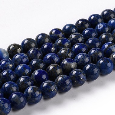 8mm MidnightBlue Round Lapis Lazuli Beads