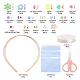 Bricolage mignon perles et pendentifs colorés ensemble de bijoux pour enfants kit de fabrication(DIY-LS0004-05)-3