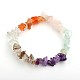 coloridas fichas de piedras preciosas pulseras estiran(BJEW-JB01546)-1