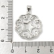 Placage de crémaillère en laiton micro pavé pendentifs en zircone cubique(KK-F869-21P)-3