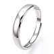 925 Sterling Silver Adjustable Smooth Ring Settings(STER-T007-07P)-1