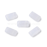Opaque Acrylic Slide Charms, Rectangle, Ghost White, 2.3x5.2x2mm, Hole: 0.8mm(OACR-Z010-02N)