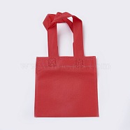 Eco-Friendly Reusable Bags, Non Woven Fabric Shopping Bags, Dark Red, 28x15.5cm(ABAG-WH005-15cm-05)