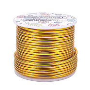 Round Aluminum Wire, Champagne Yellow, 10 Gauge, 2.5mm, about 80.38 Feet(24.5m)/roll(AW-BC0001-2.5mm-08)