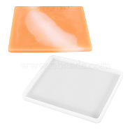 Silicone Molds, Resin Casting Molds, For UV Resin, Epoxy Resin Jewelry Making, Rectangle, White, 185x135x12mm, Inner: 178x128mm(DIY-L005-41A)