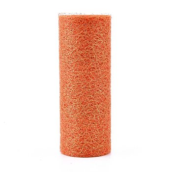 Mesh Ribbon Roll, Spider Web Trim Ribbon Roll, for DIY Craft Gift Packaging, Home Party Wall Decoration, Orange, 6 inch(15cm),  10yards/roll