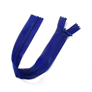Garment Accessories, Nylon Zipper, Zip-fastener Components, Marine Blue, 25x2.5cm