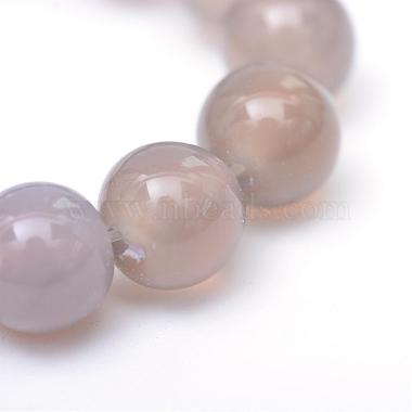 Round Natural Grey Agate Bead Strands(G-R345-4mm-07)-4