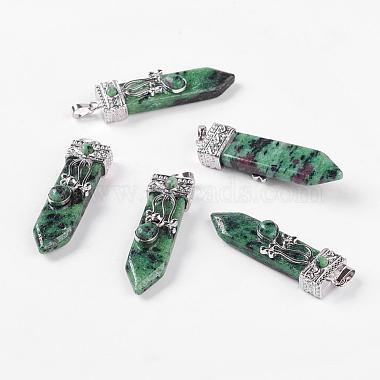 Platinum Others Ruby in Zoisite Big Pendants