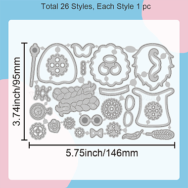 La coupe en acier au carbone coupe les stencils(DIY-WH0309-1716)-6