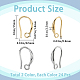 24 Pairs 2 Colors Brass Earring Hooks(KK-SP0001-41)-2