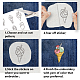 4 Sheets 11.6x8.2 Inch Stick and Stitch Embroidery Patterns(DIY-WH0455-138)-3