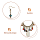 1 Pair Natural Shell & Synthetic Turquoise Chandelier Earrings(EJEW-FI0001-84)-3