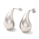 Rack Plating Brass Twist Teardrop Stud Earrings for Women(X-EJEW-K247-02P)-1