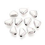 Tibetan Style Alloy Beads, Triangle, Antique Silver, 6.5x5.5x3.5mm, Hole: 1.5mm, about 1250pcs/500g(PALLOY-N187-14AS)