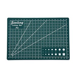 A5 PVC Self Healing PVC Cutting Mat, Double Sided Gridded Cutting Board, for Craft Art, Dark Slate Gray, 14.9x22x0.3cm(DIY-C041-02)