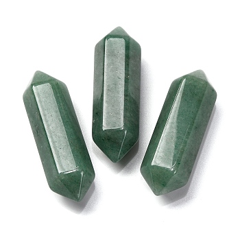 Natural Green Aventurine Double Terminated Points, Faceted, 44~48x14~15x14~15mm