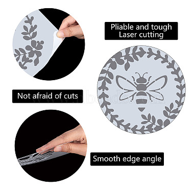 PET Plastic Hollow Out Drawing Painting Stencils Templates(DIY-WH0244-256)-3