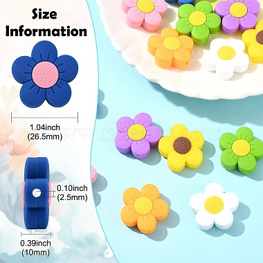 14pcs 7 couleurs perles de silicone(SIL-CJ0002-90)-2