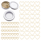 72Pcs 2 Colors Brass Linking Rings(KK-HS0001-63)-1