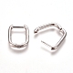 Brass Huggie Hoop Earrings(EJEW-L234-61-P)-1