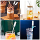12Pcs Transparent Glass Straw Dustproof Covers(AJEW-FG0002-37B)-5