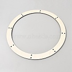 Unfinished Wooden Hanging Wreath Frame, Ring, BurlyWood, 300x3mm, Hole: 5mm, Inner Diameter: 250mm(WOCR-WH0004-023B)